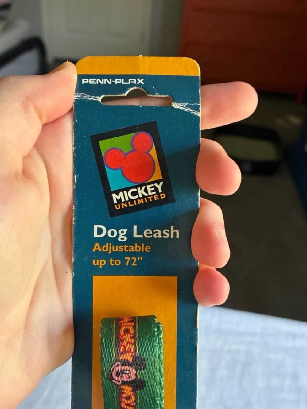 Disney Green Mickey Mouse Adjustable Dog Leash